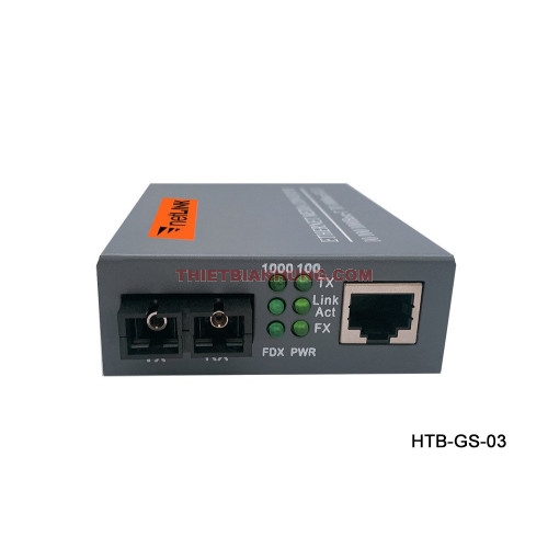 Bộ chuyển đổi quang điện NETLINK HTB-GS-03 10/100/1000Mbps Single-mode 20km 2 sợi