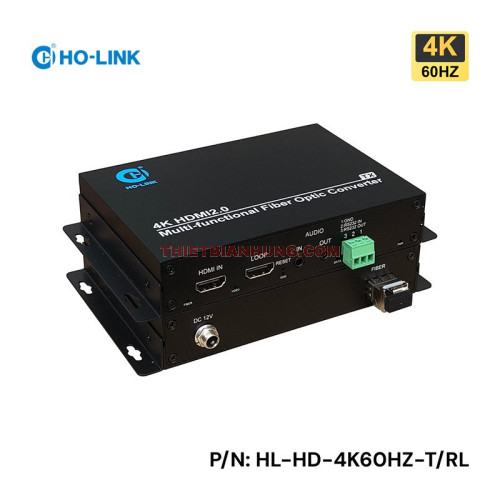 Bộ chuyển đổi HDMI sang quang 4K 60Hz HO-LINK HL-HD-4K60HZ-T/RL chính hãng
