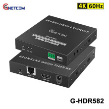Bộ kéo dài HDMI qua LAN GNETCOM G-HDR582 hình ảnh 4K60Hz 18Gbps