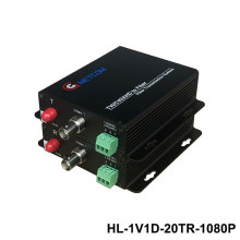 Bộ chuyển đổi Video sang quang 1 kênh GNETCOM HL-1V1D-20T/R-1080P tích hợp cổng điều khiển PTZ RS485