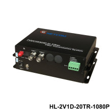 Bộ chuyển đổi Video sang quang 2 kênh GNETCOM HL-2V1D-20T/R-1080P cho camera 1080P (Tích hợp Data RS485 PTZ)