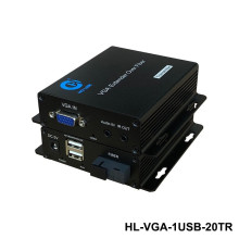 Bộ chuyển đổi VGA sang quang có cổng USB HO-LINK HL-VGA-1USB-20T/R khoảng cách 20KM Full HD 1080P